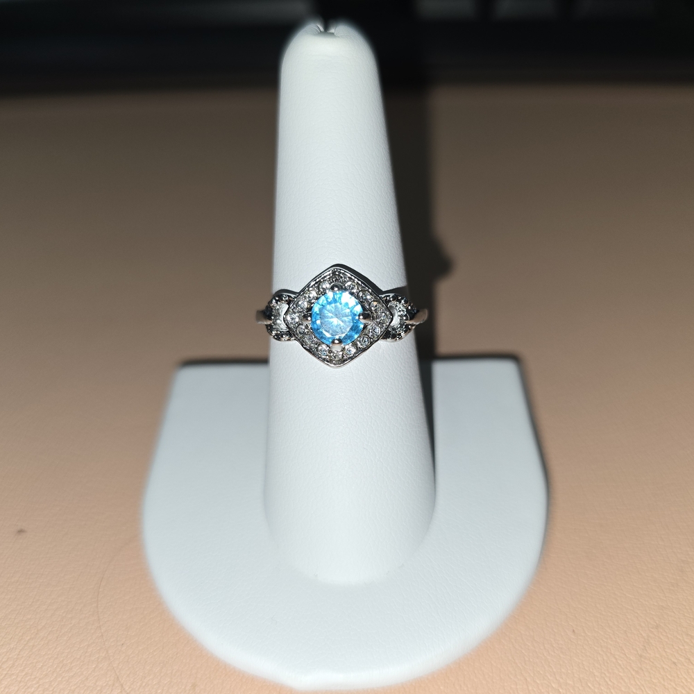Blue Topaz Gemstone Ring